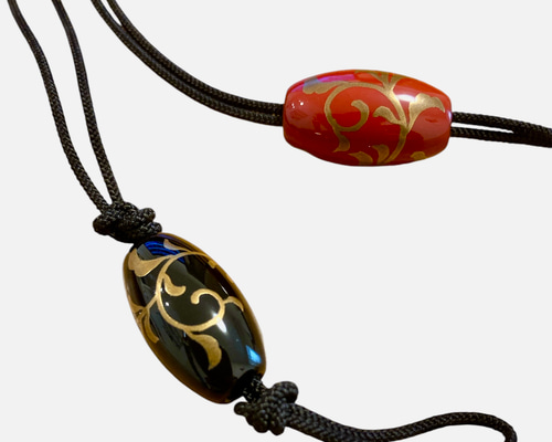 輪島塗 両面蒔絵の18金ペンダントトップ！ 輪島塗 両面蒔絵の18金ペンダントトップ！