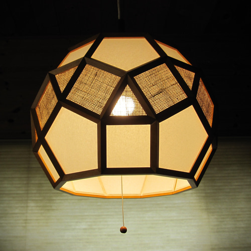 インテリア照明 光彩Ⅱ SK52PW-2 側台塔欠損斜方20-12面体 ペンダント