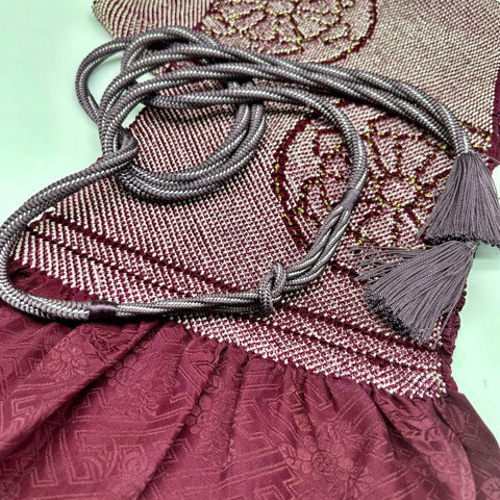 振袖】6185正絹総絞り帯揚げ＆重ね衿 帯締めセット 成人式 振袖 和装