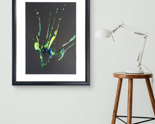 ☆抽象画、現代絵画、モダンアート、インテリア、アクリル絵画 深淵にみる希望 - 抽象画 53×42㎝ インテリア おしゃれ モダン 現代