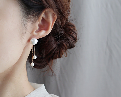 2way 淡水バロックパールピアス(サージカルステンレス) ピアス