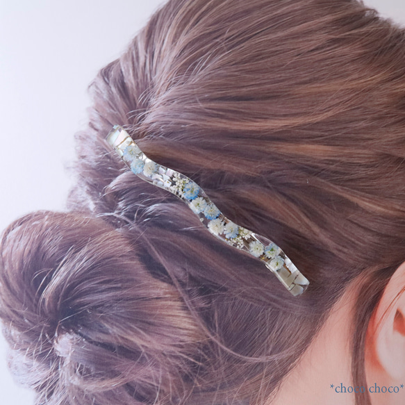 滿天星長髮夾（藍色 B） 第2張的照片