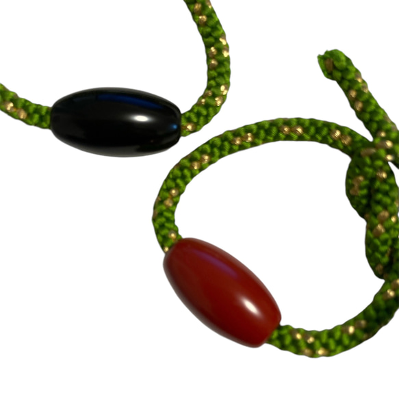 輪島塗 漆玉 アクセサリーパーツ 2個組 ［蒔絵用無地］とんぼ玉型 黒塗