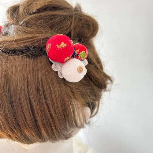 つまみ細工 髪飾り 七五三 7歳 卒園式 卒業式 ヘアピン wagan 通販