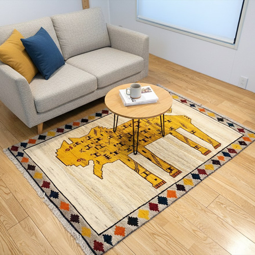 ペルシャ ライオンギャッベ アマレバフト 150x105cm RJ12702