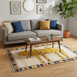 ペルシャ ライオンギャッベ アマレバフト 150x105cm RJ12702