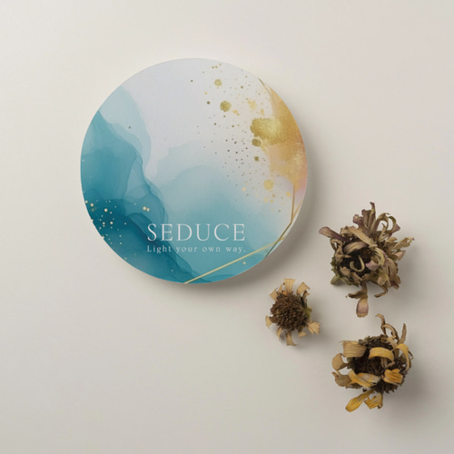 丸型のアクセサリー台紙／ピアス台紙【KK-1】／ショップカード☆名入れ