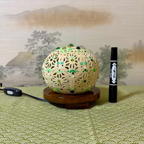 ひょうたんランプ《麻の葉ドーム13》 スタンドライト・テーブルランプ