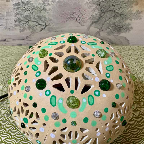 ひょうたんランプ《麻の葉ドーム13》 スタンドライト・テーブルランプ