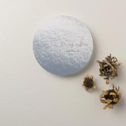 丸型のアクセサリー台紙／ピアス台紙【XX-1】／ショップカード☆名入れ