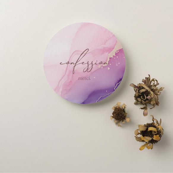 丸型のアクセサリー台紙／ピアス台紙【YY-7】／ショップカード