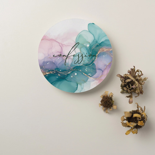 丸型のアクセサリー台紙／ピアス台紙【YY-13】／ショップカード☆名