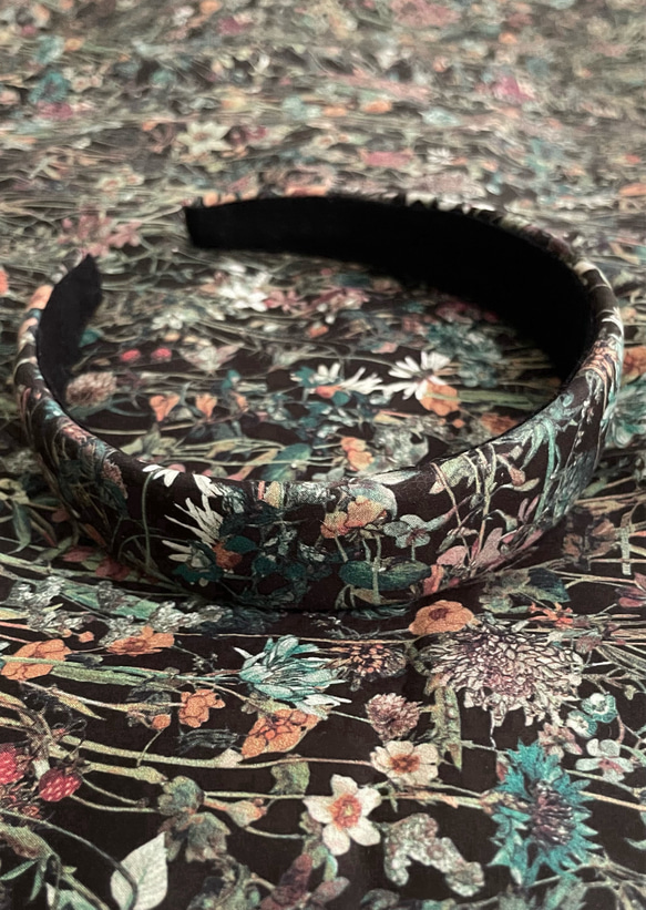 花柄カチューシャ フランス直輸入リバティ生地を使用 カチューシャ  