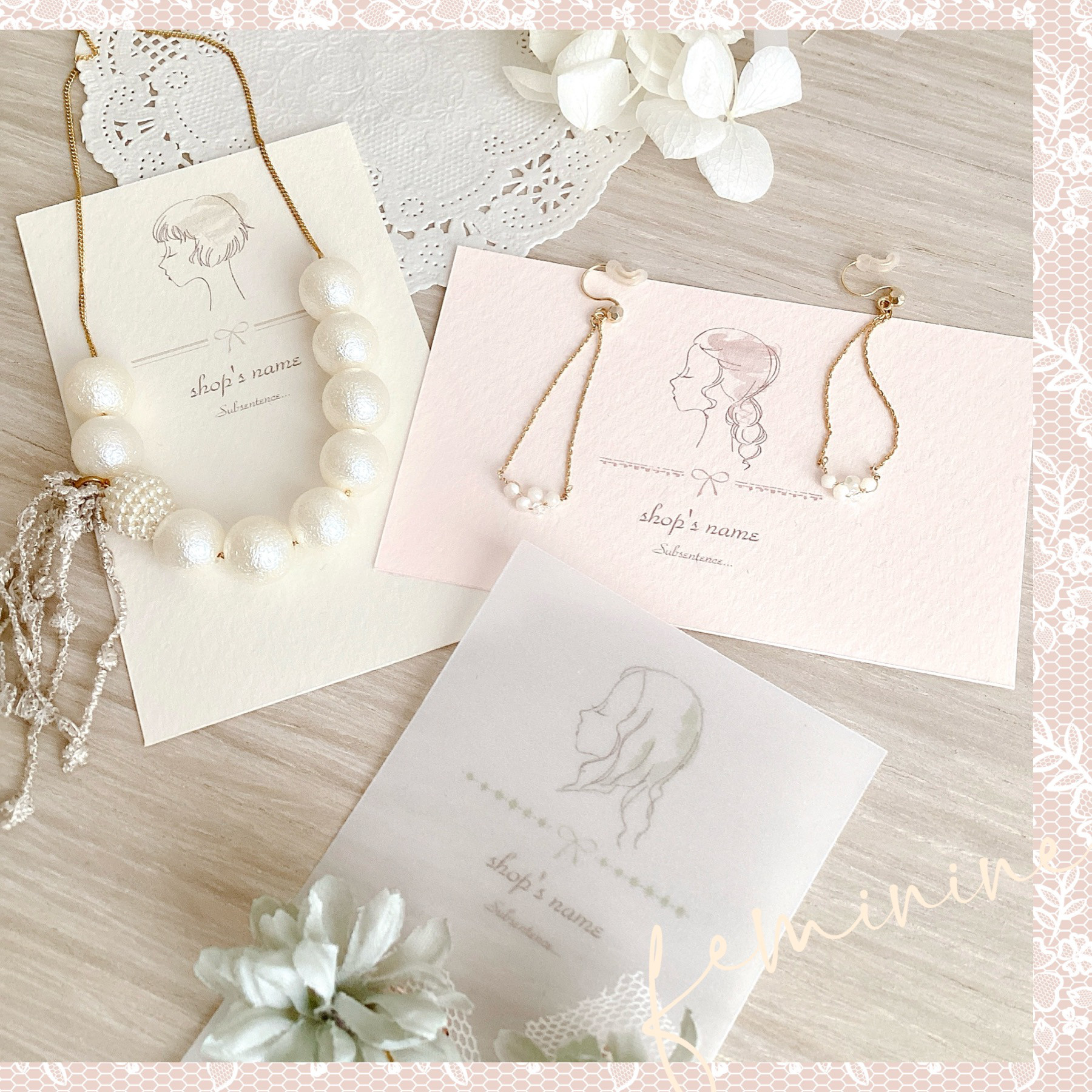 アクセサリー台紙☆20枚ペイズリー柄① アクセサリー台紙☆20枚ペイズリー柄①