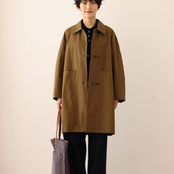 秋の着こなしの主役になるコート ミドル丈コート 褐色 240928-1 コート