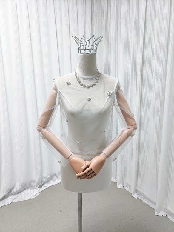 送料無料！トップス ロングスリーブ ハンドメイド キラキラのハンド  