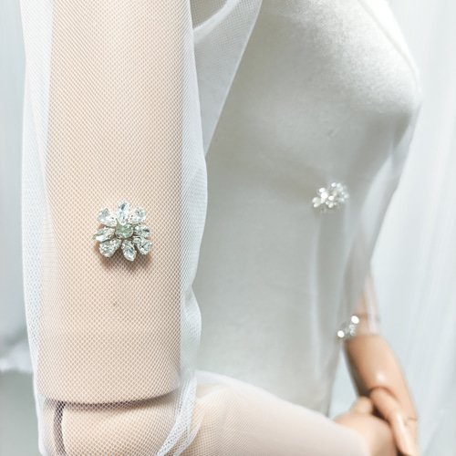 送料無料！トップス ロングスリーブ ハンドメイド キラキラのハンド  