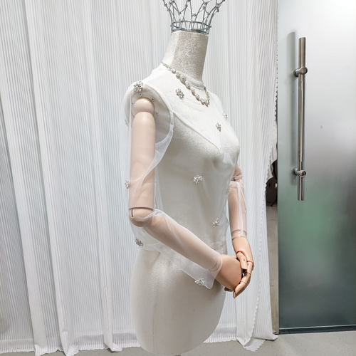 送料無料！トップス ロングスリーブ ハンドメイド キラキラのハンド  