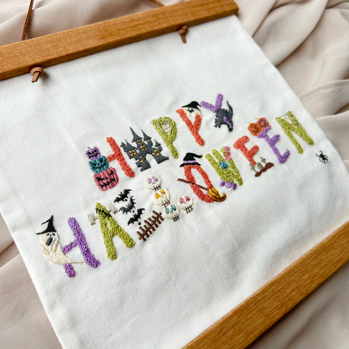 ハロウィン 刺繍 タペストリー 2 その他インテリア雑貨 lopi-le'a
