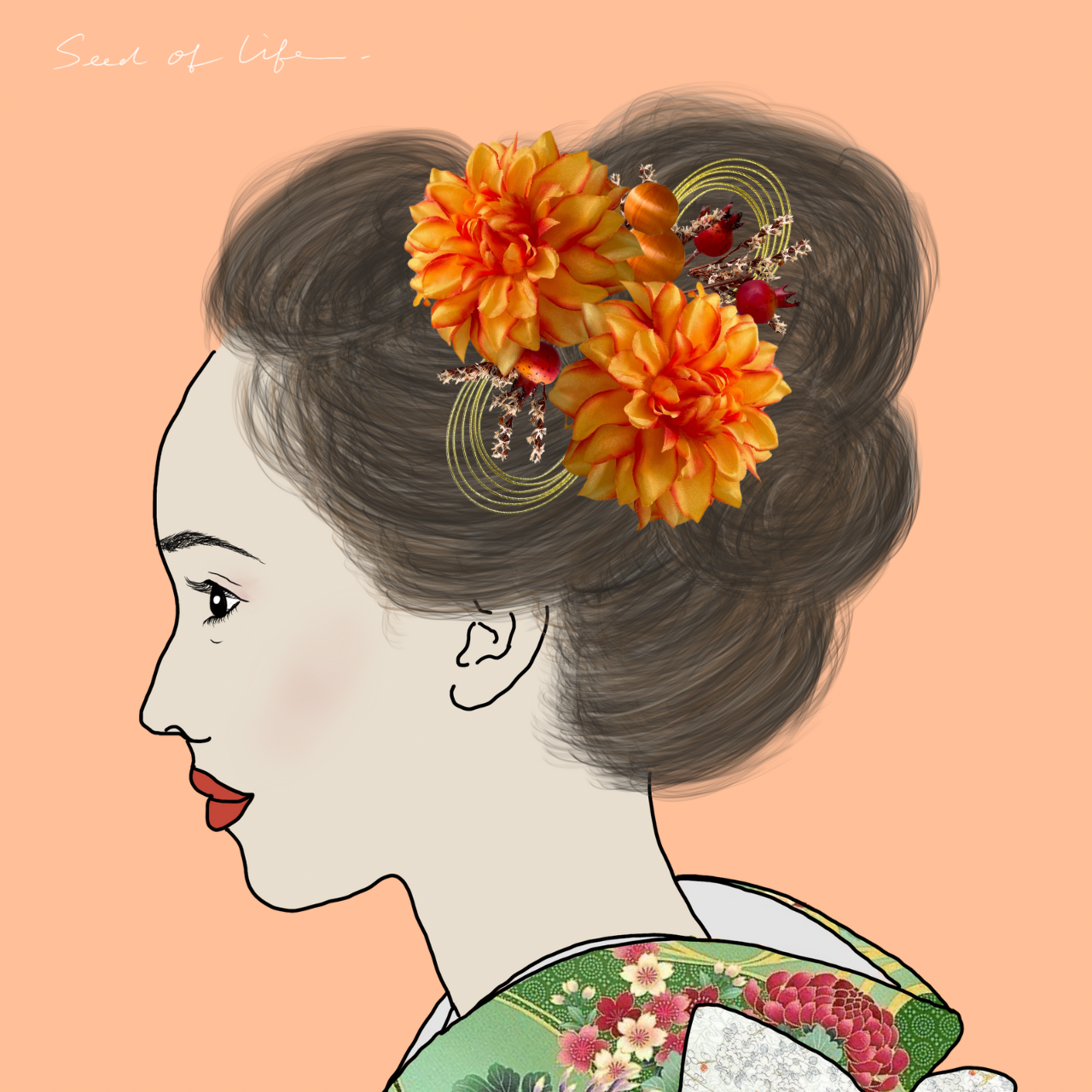 ❁和装用ヘッドドレス❁髪飾り【60928-w】