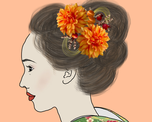 ❁和装用ヘッドドレス❁髪飾り【60928-w】 ヘッドドレス（ウェディング