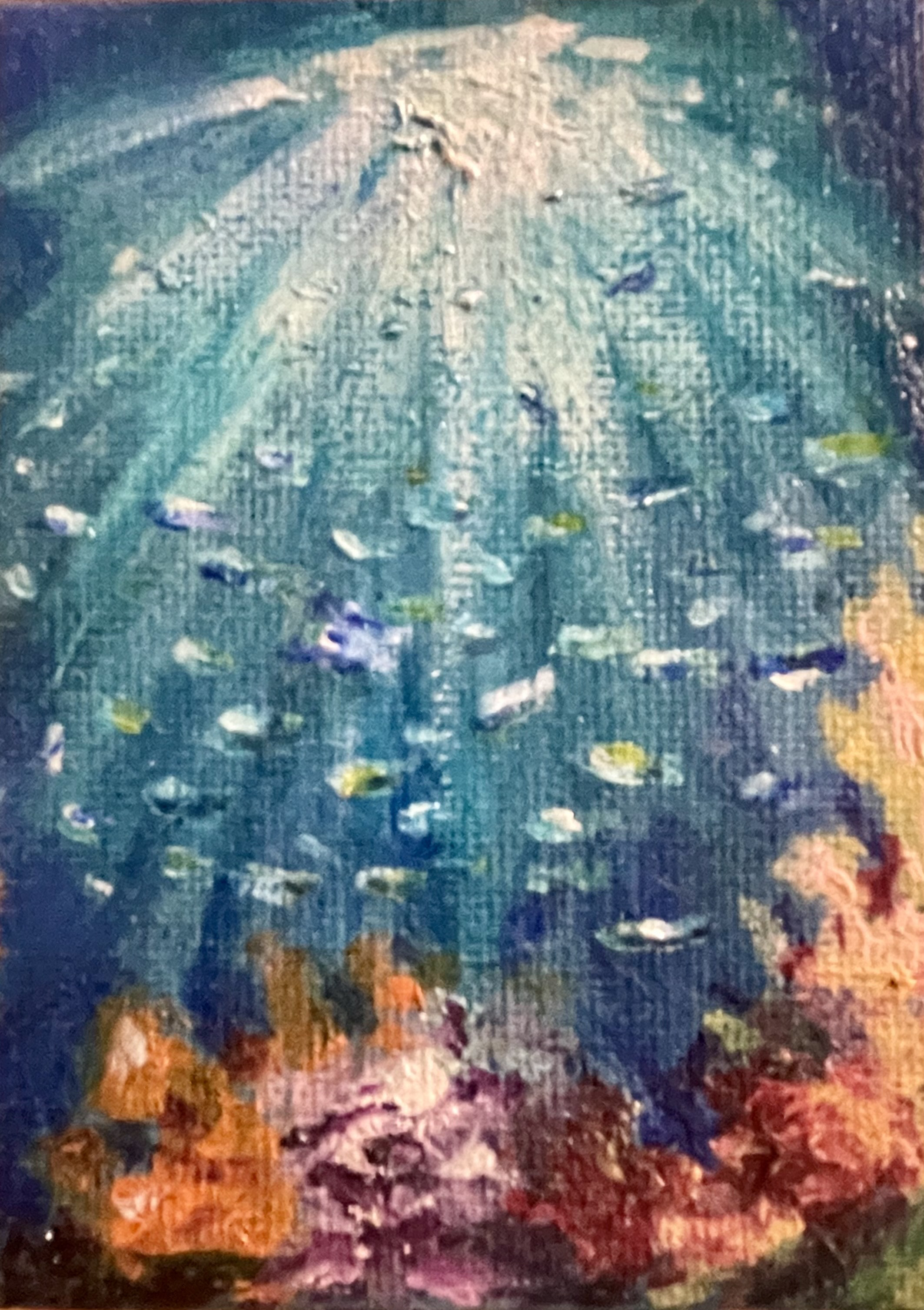 【値下げ】 缶アート 油絵風 絵画 絵画