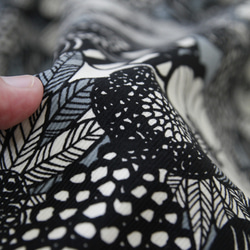 ノルディック調フラワー コーデュロイ ギャザースカート（ グレイ ）ロング マキシ ポケット グレー 灰色 8枚目の画像