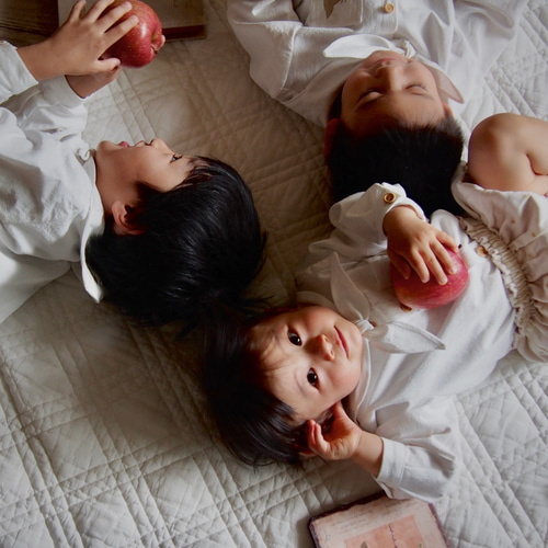 男女お揃いコーデも❤︎ 】小人ブラウス / オフホワイト / 3びきのくま  