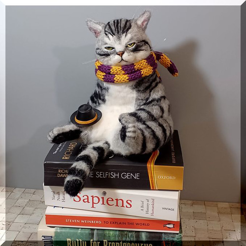 羊毛フェルト 猫 アメリカンショートヘア ねこ ネコ アメショ 猫