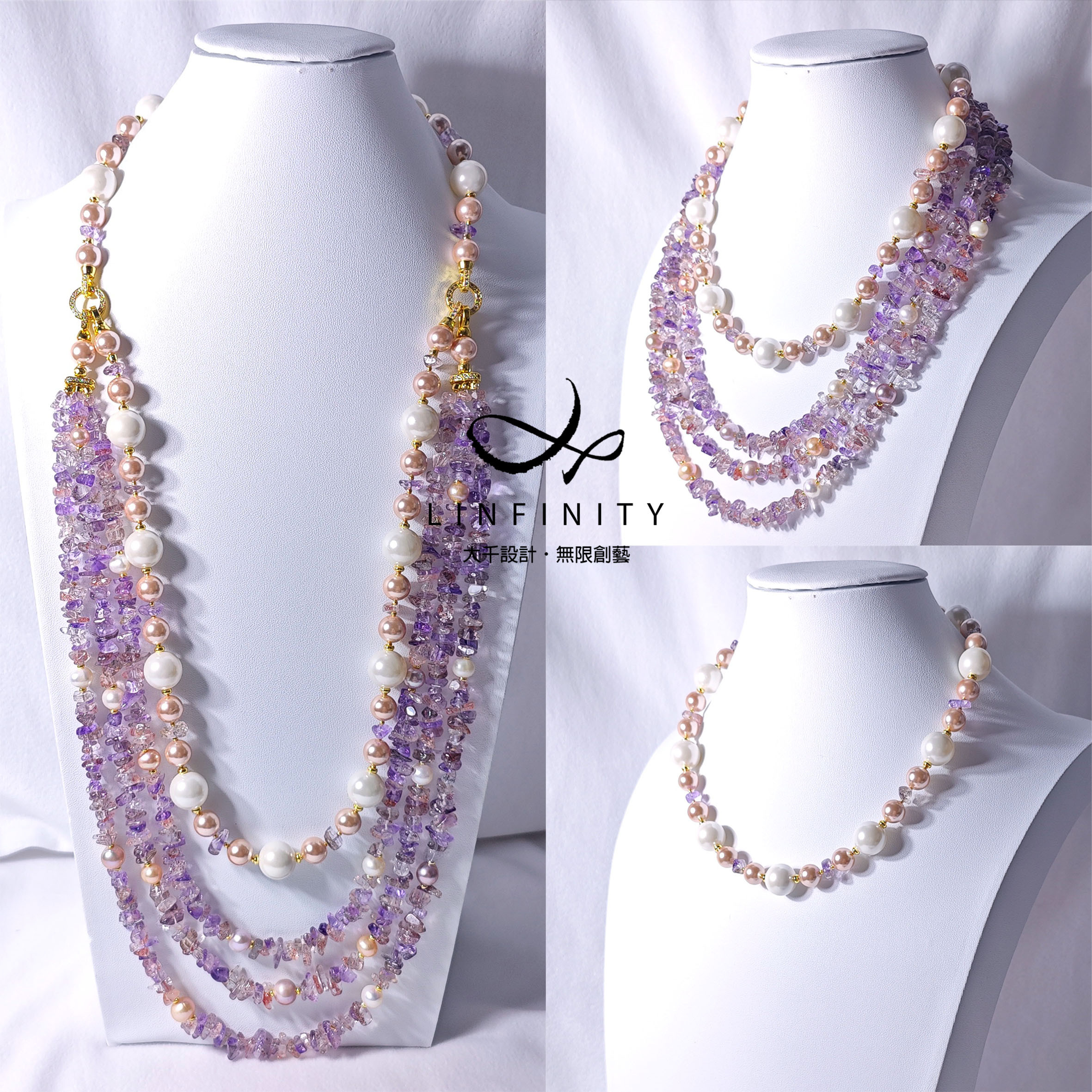 ✦❀ 新年のお祝いに | 宝石 50% オフ ❀✦ 最高級スーパーセブンクリスタルクリアパール セブンチャクラウィズダムキャリア