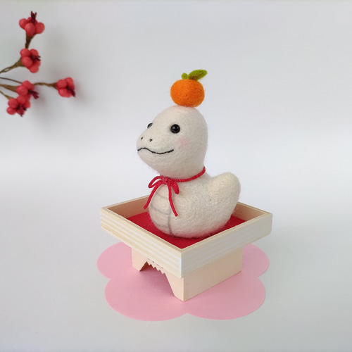 お正月作品✩.*˚巳年♡羊毛フェルト