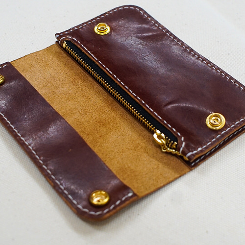 国産本革 トラッカーウォレット たつのレザー ハンドメイド