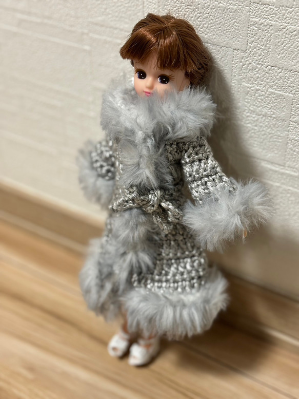 リカちゃん人形服 コート ロングコート 毛糸 もち 通販 18314017