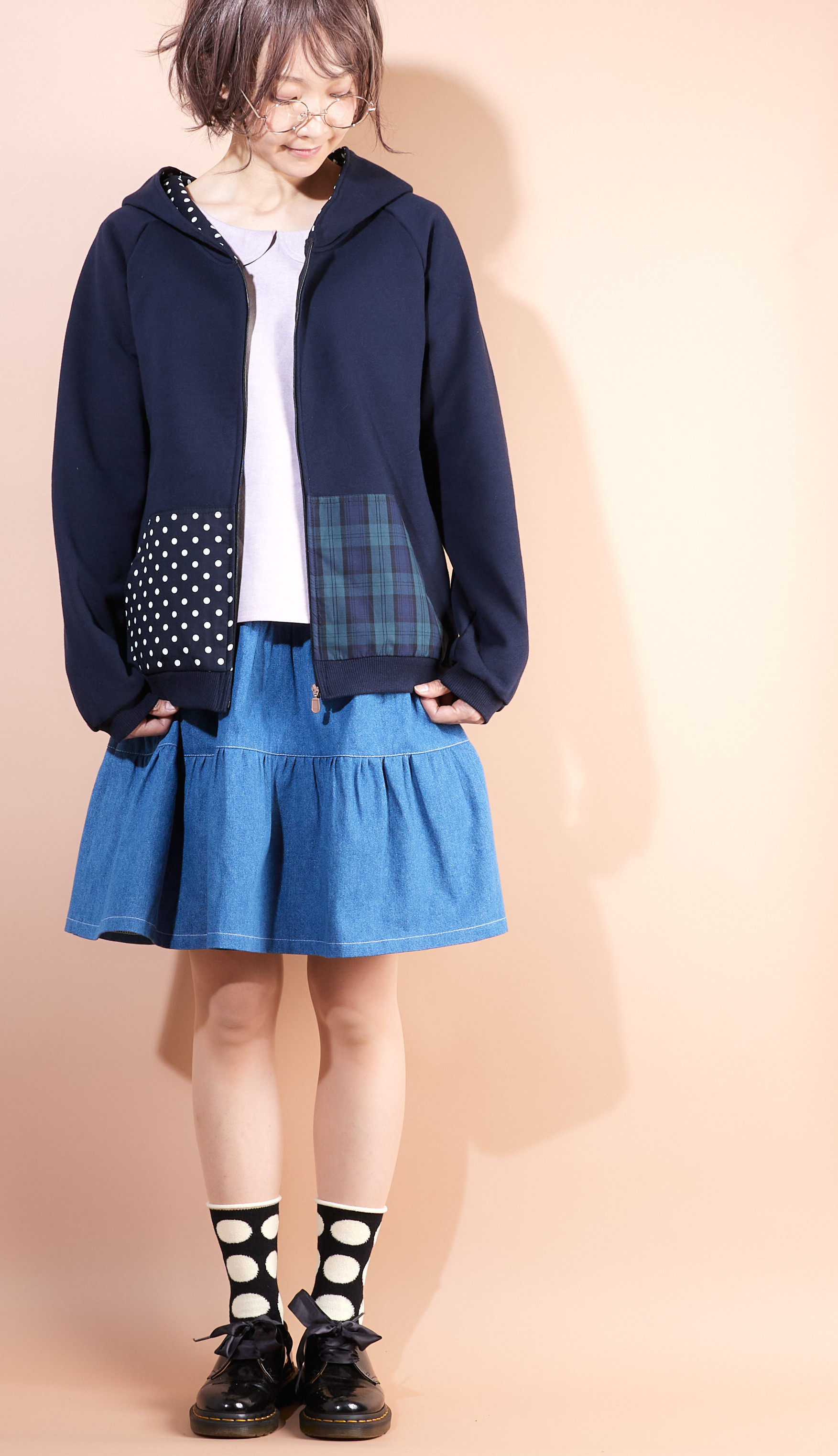 new定番フーディー♡ネイビー