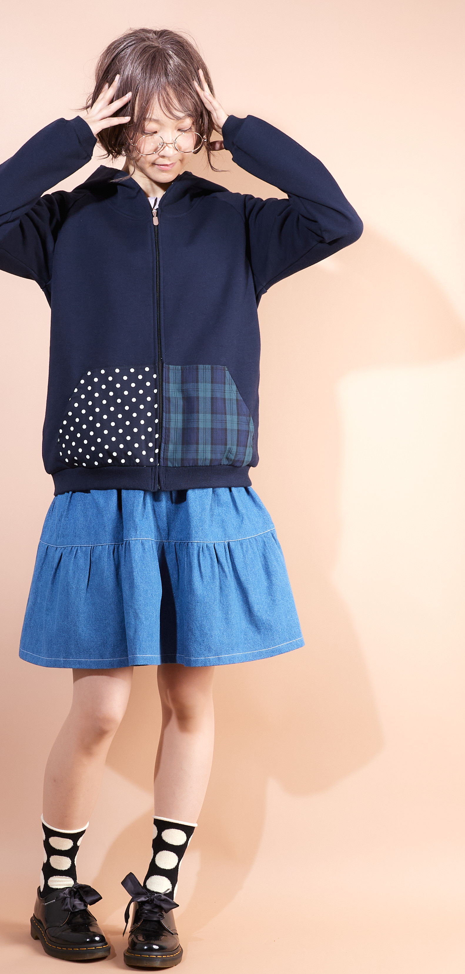 new定番フーディー♡ネイビー