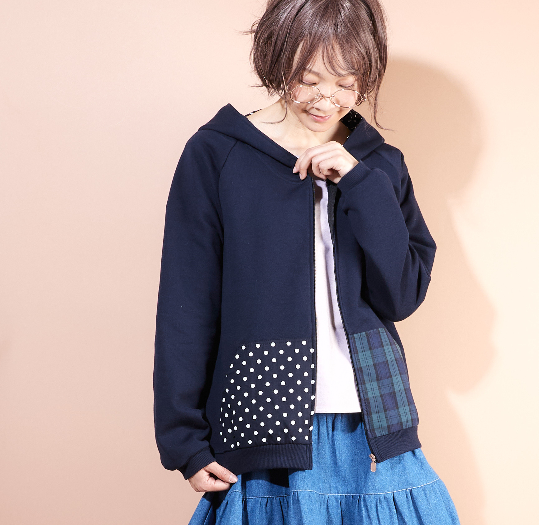 new定番フーディー♡ネイビー