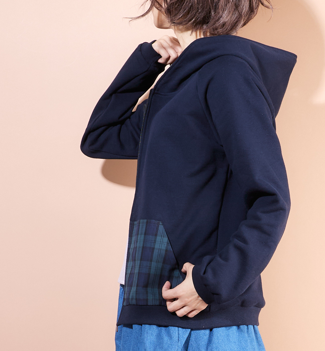 new定番フーディー♡ネイビー