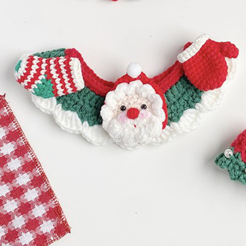 EMY's Gallery 猫襟 ワンちゃん襟 首輪 カギ編み 犬襟 つけ襟