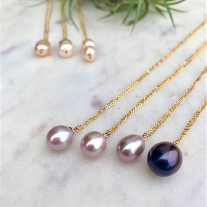 ピンクパールネックレス