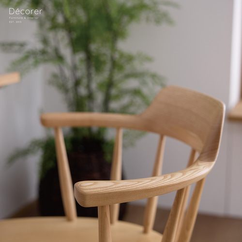 特集掲載* アッシュ材のウィンザーチェア [3色:座面回転] 椅子