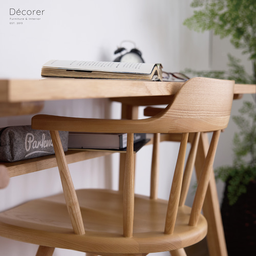 特集掲載* アッシュ材のウィンザーチェア [3色:座面回転] 椅子