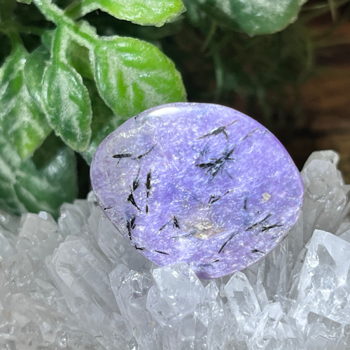 世界三大ヒーリングストーン】チャロアライト タンブル 瞑想グラウン