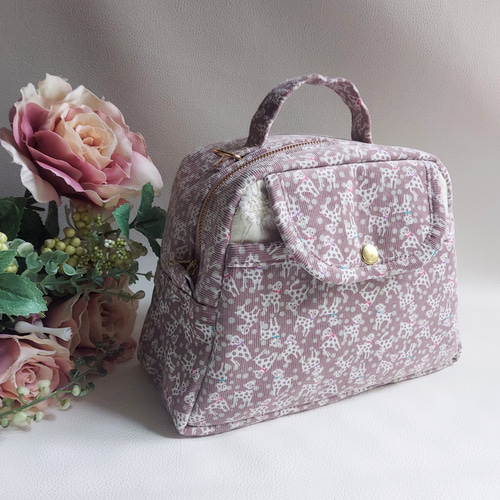 収納力が魅力的》♡リバティminiポシェット/ボストンバッグ  