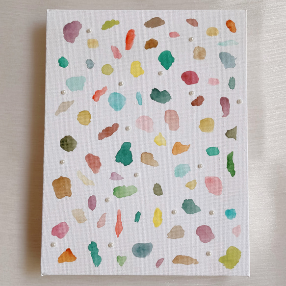 優しい彩✴︎絵画 カラフル パステル 伝統色 水彩 アート インテリア