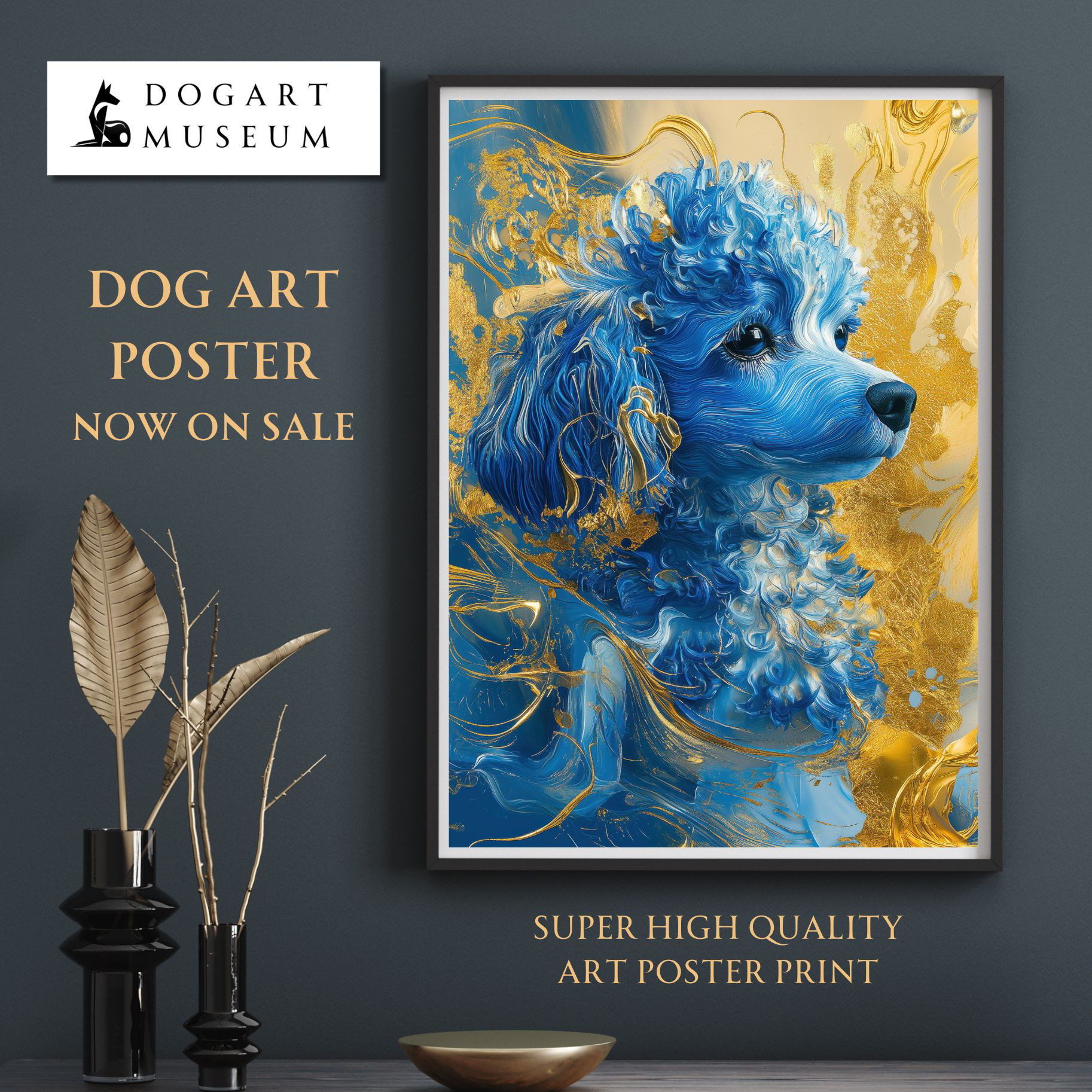 【冬バーゲン★特別送料無料！】 絵画　トイプードル 絵画