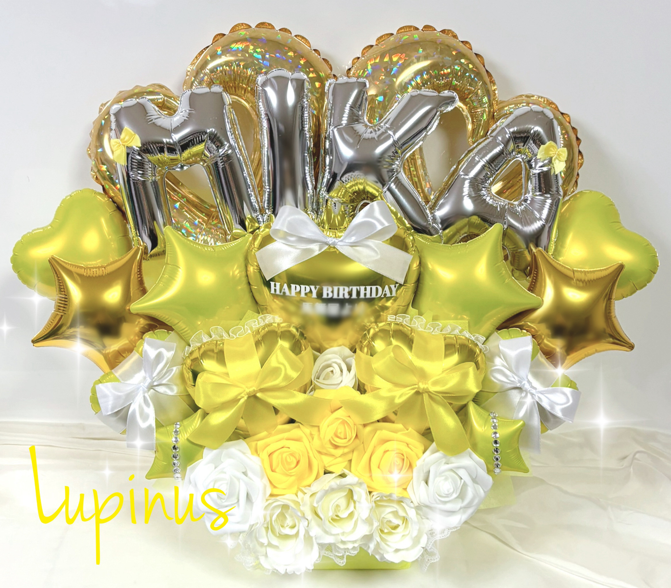 【推し活】バルーンアレンジ 4文字 推し活 生誕祭 誕生祭 卒業式 成人式