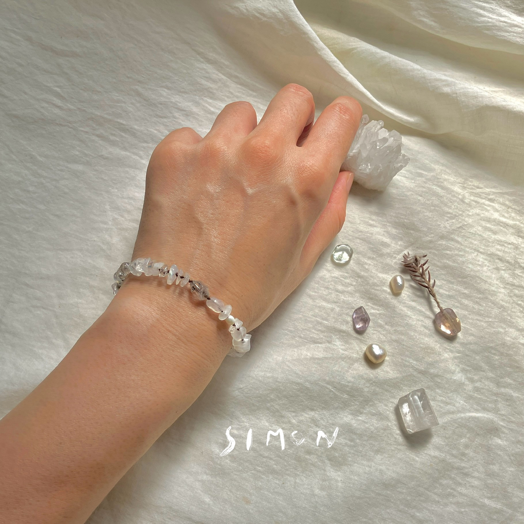 Stardust　星屑　K14gf金具 ２wayブレスレット ＋ネックレストップ　１点もの