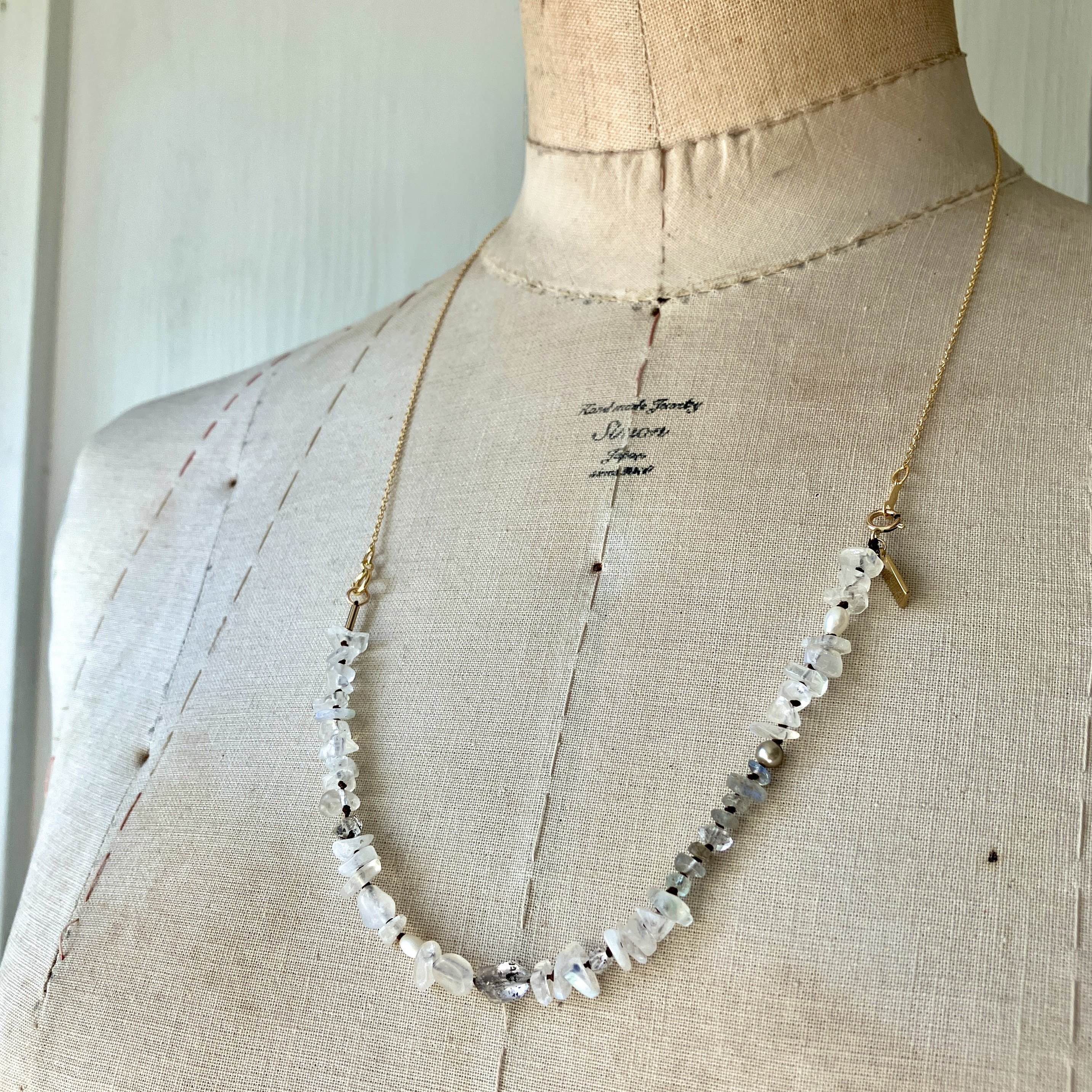 Stardust　星屑　K14gf金具 ２wayブレスレット ＋ネックレストップ　１点もの