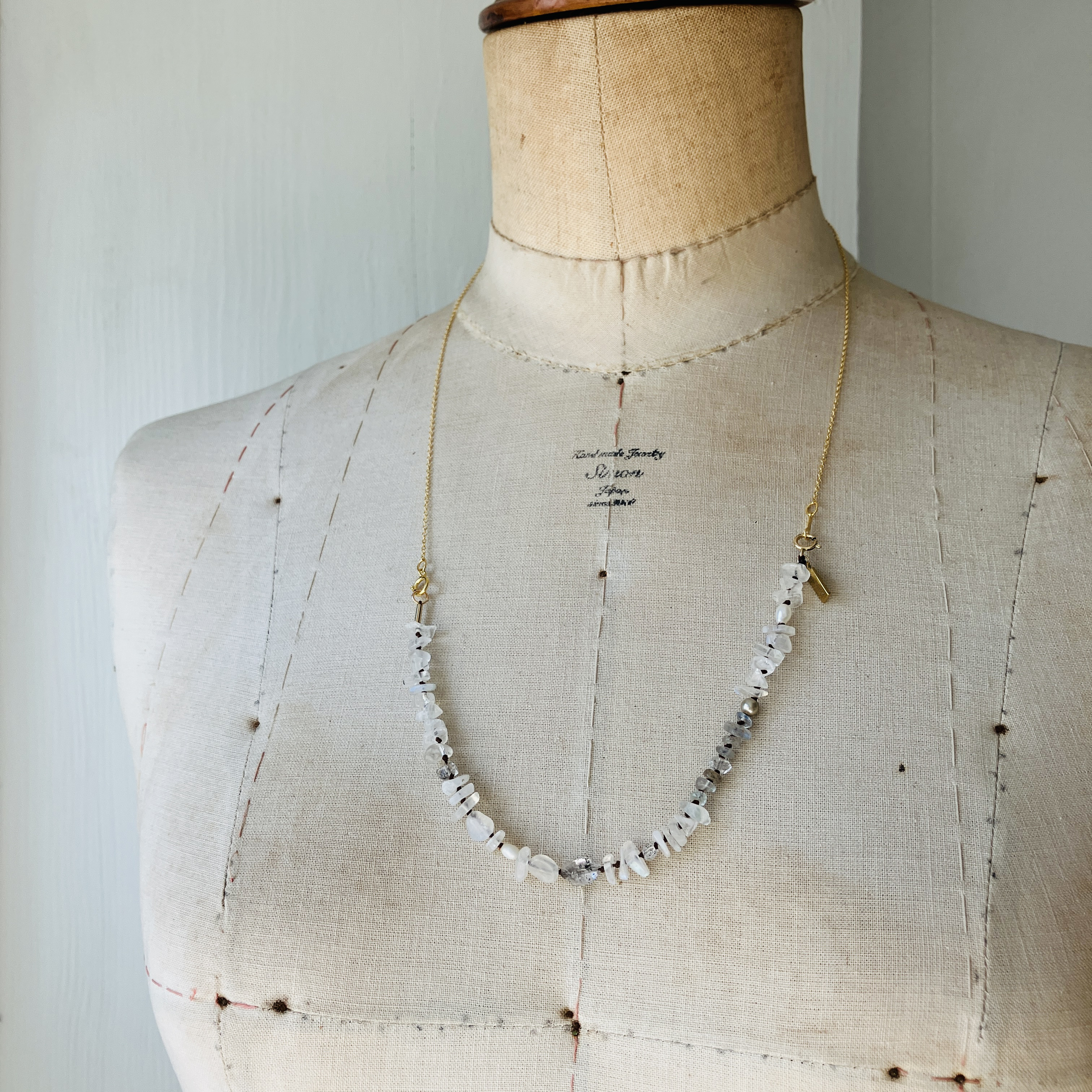 Stardust　星屑　K14gf金具 ２wayブレスレット ＋ネックレストップ　１点もの