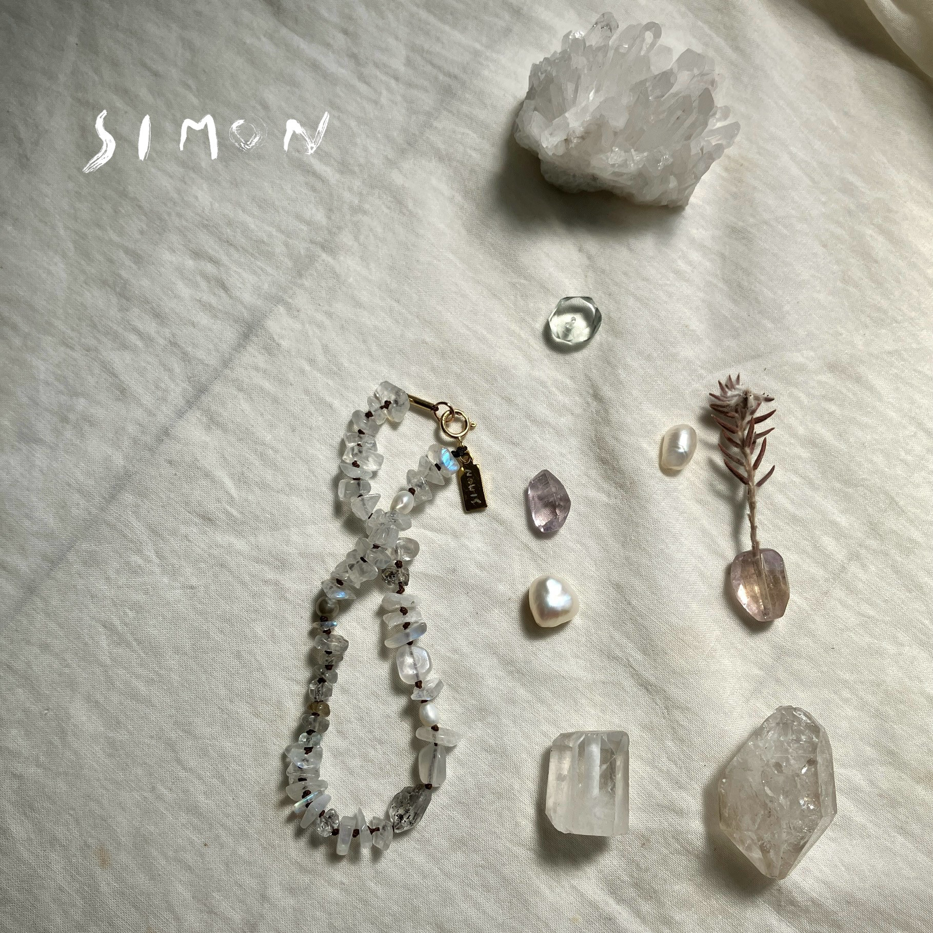 Stardust　星屑　K14gf金具 ２wayブレスレット ＋ネックレストップ　１点もの